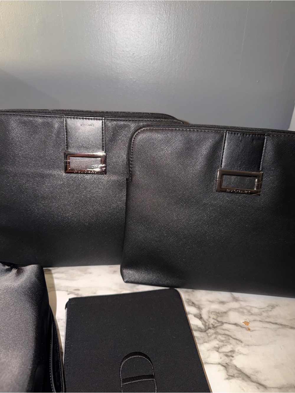 Bvlgari zip-up pouch